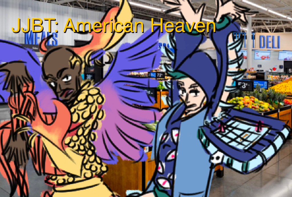 Thumbnail for the youtube video demo-ing the TTRPG campaign module American Heaven