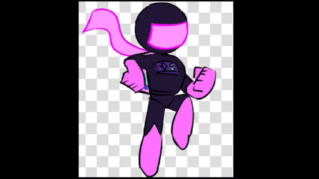 GIF of an animation used in the game, Astro-Venger